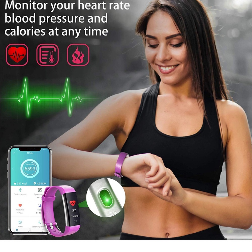 FITNESS TRACKER FOR WOMEN πββοΈβ€οΈ - Picture 3 of 8